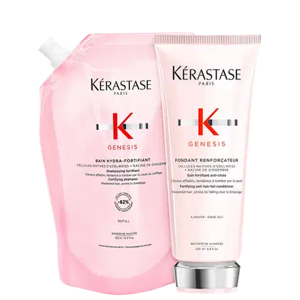 Kit Kérastase Genesis K Intense Deux Refil, com condicionador e shampoo refil