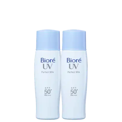Kit Bioré UV Perfect Milk FPS 50 com duas unidades do Protetores Solares