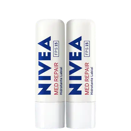 Kit NIVEA com 2 Unidades do hidratante labial Med Repair FPS15
