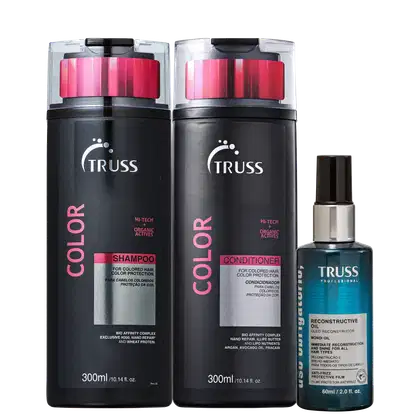 Kit TRUSS Color + Uso Obrigatório Oil Trio, 3 produtos.
