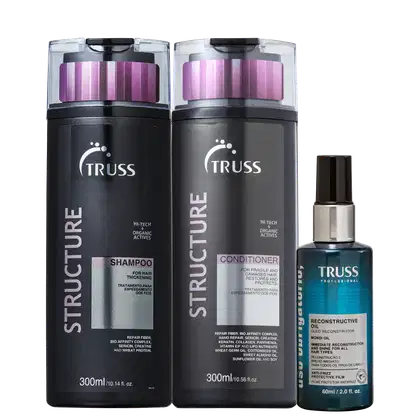 Kit TRUSS Structure + Uso Obrigatório Oil Trio, 3 produtos.