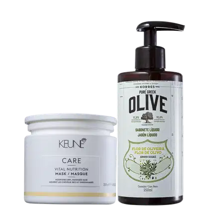 Kit Beleza na Web com máscara Keune Vital Nutrition + sabonete líquido Korres Olive