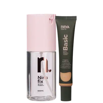 Imagem do produto Kit Nina Makeup Fix & Basic 9 (2 Produtos)