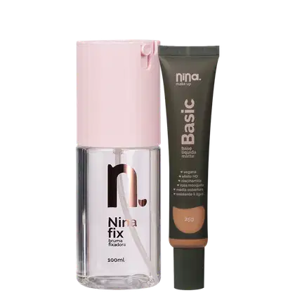 Imagem do produto Kit Nina Makeup Fix & Basic 10 (2 Produtos)