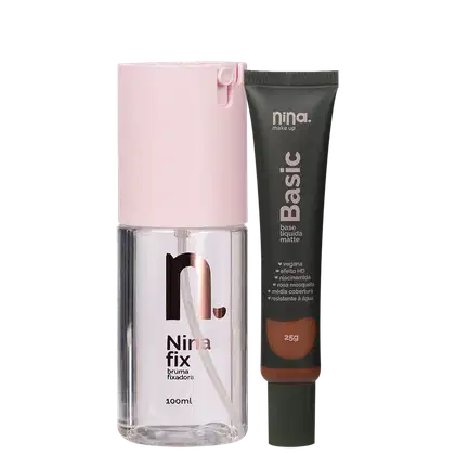 Imagem do produto Kit Nina Makeup Fix & Basic 14 (2 Produtos)