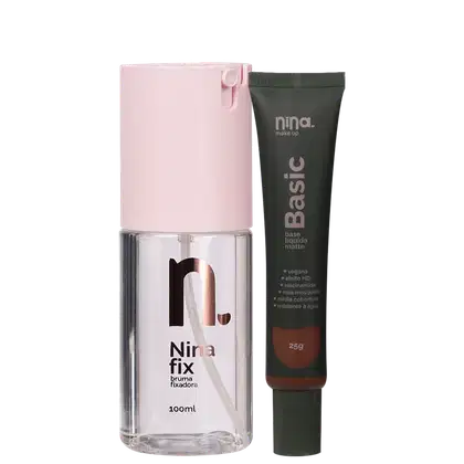 Imagem do produto Kit Nina Makeup Fix & Basic 15 (2 Produtos)