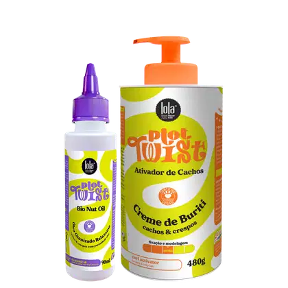 Kit Lola From Rio Plot Twist Creme de Buriti 480g + Bio Nut Oil 90ml