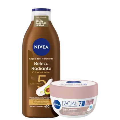 Kit NIVEA Beleza Radiante Dupla Ação, 2 produtos.