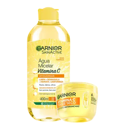 Imagem do produto Kit Garnier SkinActive Uniform & Matte Vitamina C Duo Toque Seco (2 Produtos)