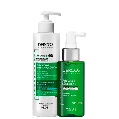 Kit Vichy Dercos DS para Cabelos Equilibrados a Oleosos com shampoo de 300g e sérum de 100ml
