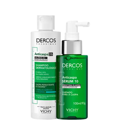 Kit Vichy Dercos DS para Cabelos Equilibrados a Oleosos com shampoo de 125g e sérum de 100ml