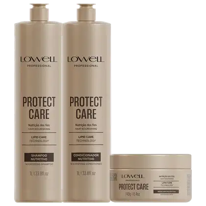 Imagem do produto Kit Lowell Protect Care Nutrição Salon (3 Produtos)
