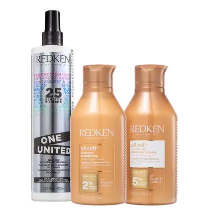 Imagem do produto Kit Redken All Soft + One United 25 Benefits (3 Produtos)
