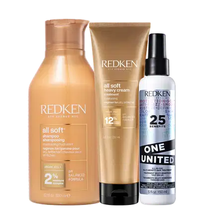 Imagem do produto Kit Redken All Soft One United 25 Benefits Trio Care (3 Produtos)