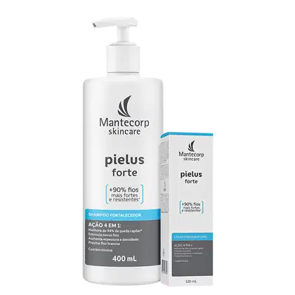 Kit Mantecorp Pielus Forte Ação Fortalecedora & Antiqueda, 2 produtos.