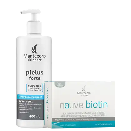 Kit Mantecorp Pielus Forte + Nouve Biotin, 2 produtos.