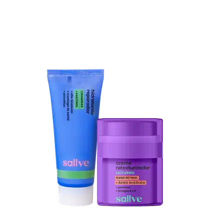 Kit Sallve Dupla Renova e Repara, 2 produtos.