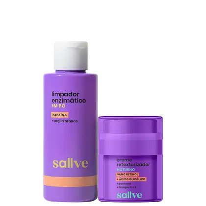 Kit Sallve Dupla Renovação Dia e Noite, 2 produtos.