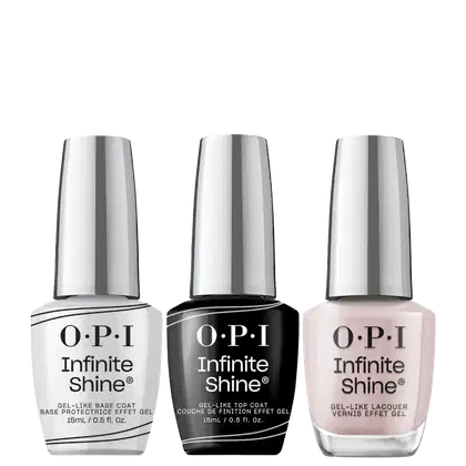 Kit OPI Infinite Shine Trio Bossa Nova, 3 produtos.