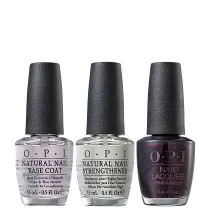 Kit OPI NTT Trio Black Cherry Chutney, 3 produtos.