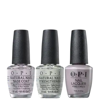Kit OPI NTT Trio Taupe-Less Beach, 3 produtos.