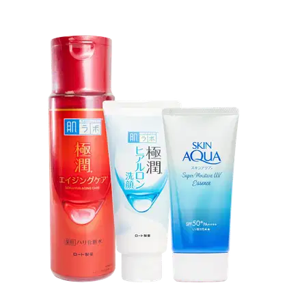 Imagem do produto Kit Hada Labo Pele Madura e Equilibrada (3 Produtos)