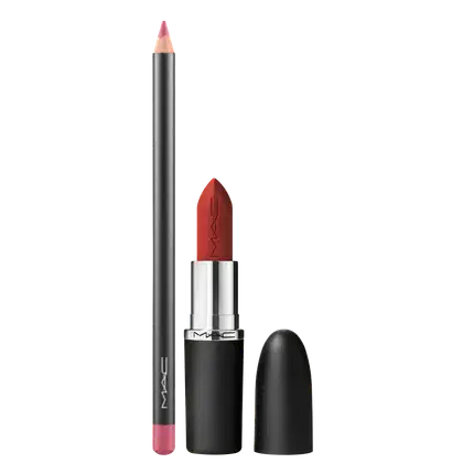 Kit M·A·C MACximal Chili + Lip Pencil Soar, 2 produtos.