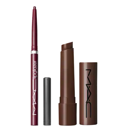 Kit M·A·C Squirt Lower Cut + Lipglazer Glossy Liner Nightmoth, 2 produtos.