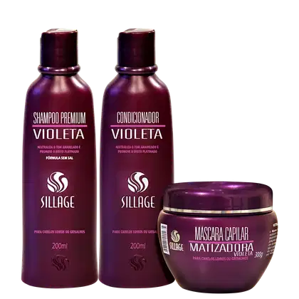 Kit Sillage Violeta Trio Intense, 3 produtos.