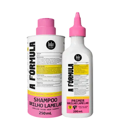 Kit Lola from Rio A Fórmula Brilho Lamelar Duo, 2 produtos.