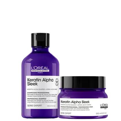Imagem do produto Kit L'Oréal Professionnel Keratin Alpha Sleek Duo (2 Produtos)