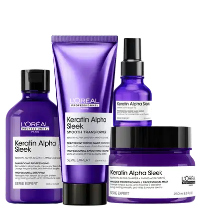 Imagem do produto Kit L'Oréal Professionnel Keratin Alpha Sleek Completo (4 Produtos)