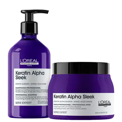 Imagem do produto Kit L'Oréal Professionnel Keratin Alpha Sleek Duo Super (2 Produtos)