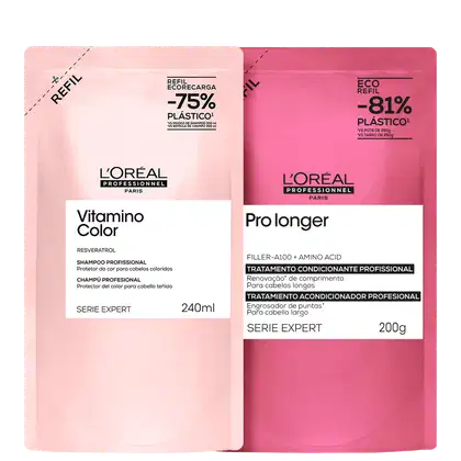 Imagem do produto Kit L'Oréal Professionnel Vitamino Longer Mix Refil Duo (2 Produtos)