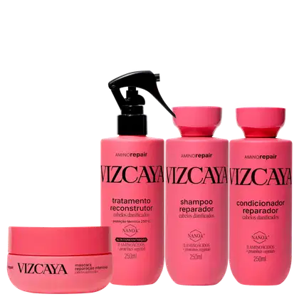 Kit Vizcaya Amino Repair Quarteto, 4 Produtos.