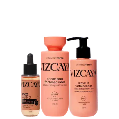 Kit Vizcaya Vitamino Force Trio Care, 3 produtos.