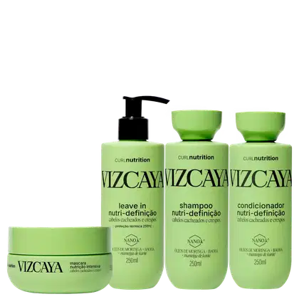 Kit Vizcaya Curl Nutrition Quarteto, 4 produtos.