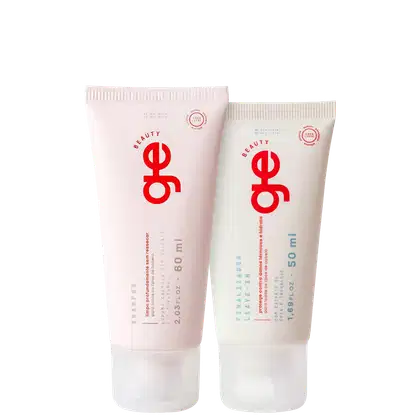 Kit GE Beauty Travel Size Shampoo & Leave-In Duo, 2 produtos.