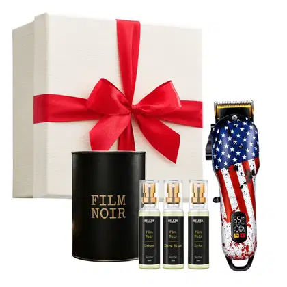 Imagem do produto Kit Presente Pais Namorados c/ Perfume e Máquina de Cabelo