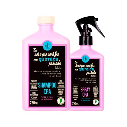 Imagem do produto Kit Lola Cosmetics Hidrata�†o Eu Sei o Que Voc� Fez na QuÍmica Passada ? Shampoo e Tratamento em Spray