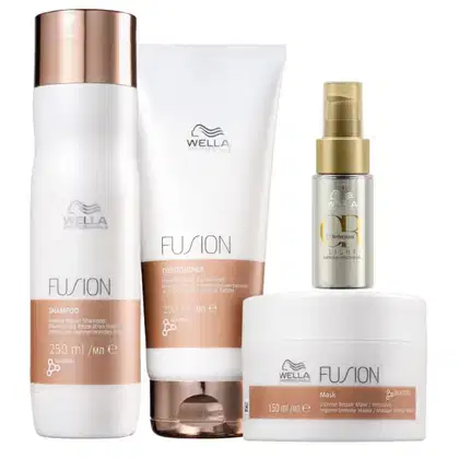 Imagem do produto Kit Wella Professionals Fusion + Oil Reflections Light Quarteto (4 Produtos)