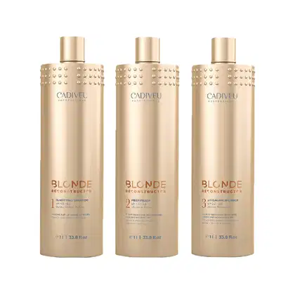 Imagem do produto KIT CADIVEU BLONDE RECONSTRUCTOR KEEPER SHAMPOO 1000ML+MÁSCARA PROTEÍNA 1000ML+MÁSCARA BALANC 1000ML