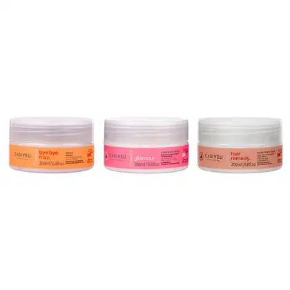 Imagem do produto KIT CADIVEU PROFESSIONAL CRONOGRAMA CAPILAR ESSENTIALS - 3 MÁSCARAS 200ML