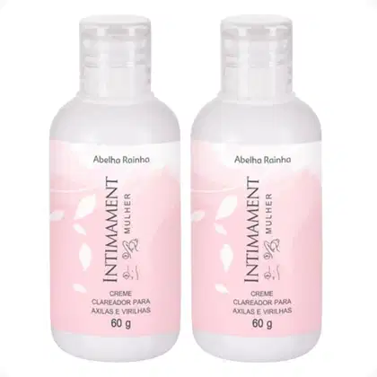 Imagem do produto Kit 2 Creme Clareador de Axilas e Virilhas Intimament Abelha Rainha 60g Para Pele Escurecida