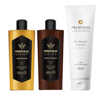 Imagem do produto Kerasys Trio Própolis (Shampoo + Tratamento Shine 180ml + Máscara Repair 250ml)