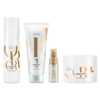 Imagem do produto Kit Wella Oil Reflections - Shampoo e Condicionador e Màscara e Óleo Light