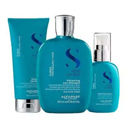 Imagem do produto Kit Alfaparf Milano Professional Semi Di Lino Curls - Shampoo e Condicionador e Creme