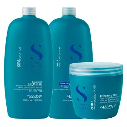 Imagem do produto Kit Alfaparf Milano Professional Semi Di Lino Curls Profissional - Shampoo e Condicionador e Màscara
