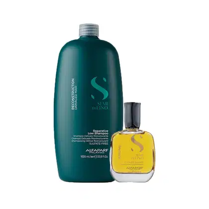 Imagem do produto Kit Alfaparf Milano Professional Semi Di Lino Reconstruction - Shampoo e ”leo