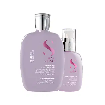 Imagem do produto Kit Alfaparf Milano Professional Semi Di Lino Smooth Smoothing - Shampoo e Creme